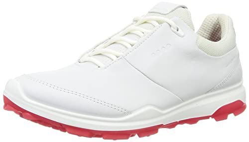 ECCO Women's Biom Hybrid 3 Golf Shoes White/Red Medium