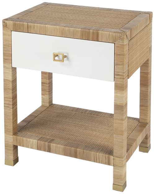 Corfu Natural Raffia Nightstand