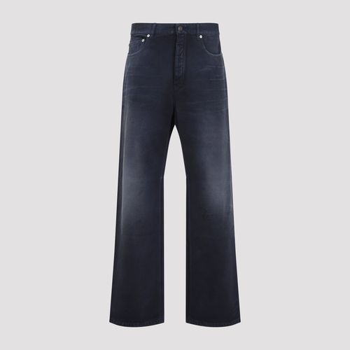 Curved Knee Cotton Pants
