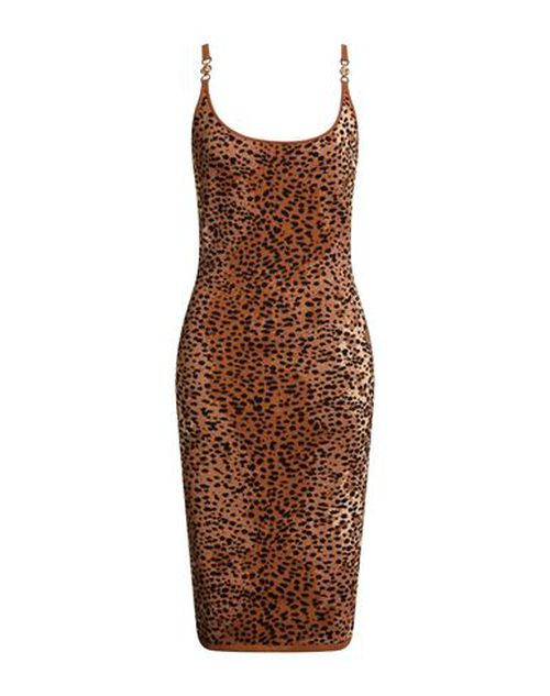 Woman Midi dress Camel Size 2 Cotton, Wool, Viscose, Polyamide, Elastane