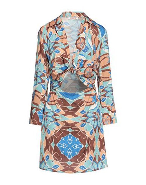 Woman Mini dress Deep teal Size M Polyester, Elastane
