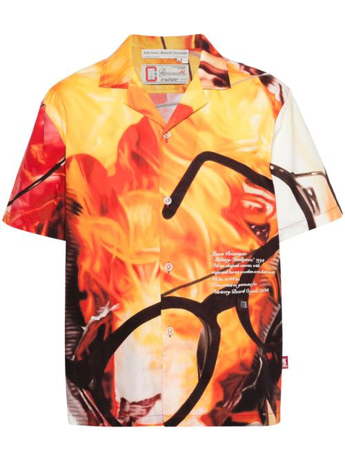 James Rosenquist graffiti-print shirt - Yellow