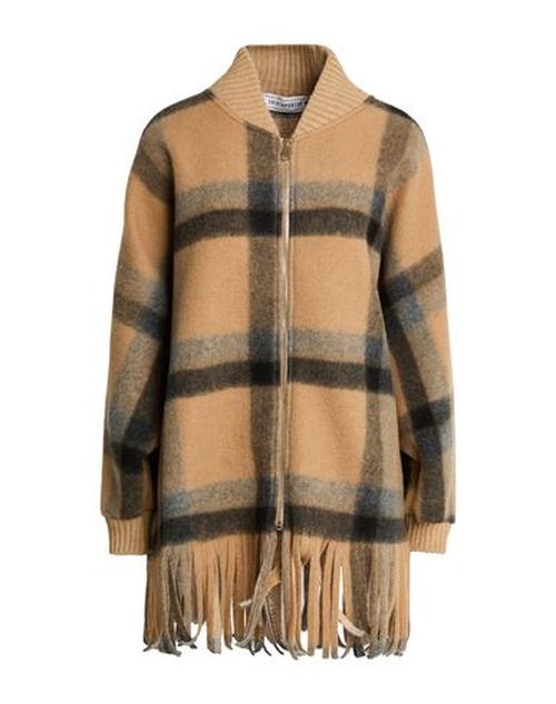 Woman Coat Camel Size ONESIZE Polyester, Wool