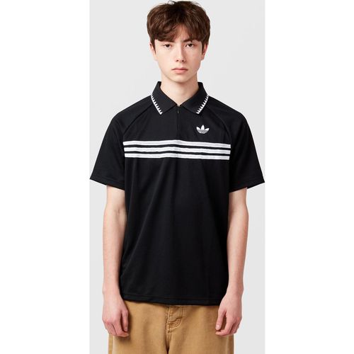 Adidas Originals Chest Stripes Slim Polo, Black