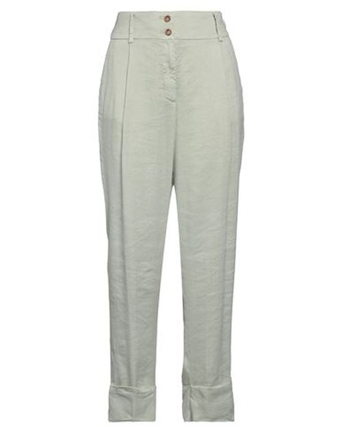 Mason's Woman Pants Light green Size 6 Linen, Viscose, Elastane