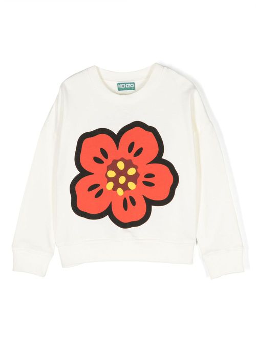 Boke Flower cotton sweatshirt - Neutrals