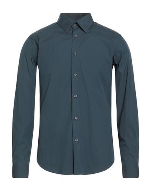 Man Shirt Navy Size S Cotton, Polyamide, Elastane