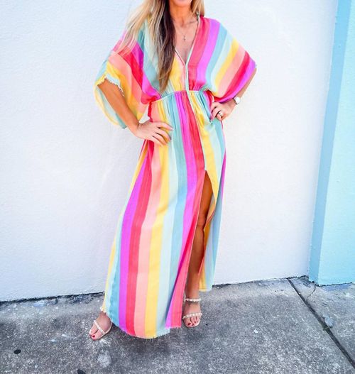 Harlequin Maxi Dress In Multi