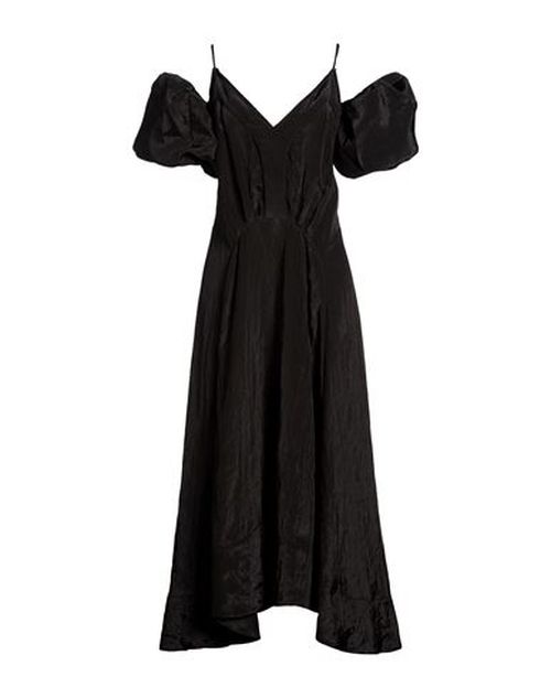 Woman Maxi dress Black Size 6 Viscose, Nylon