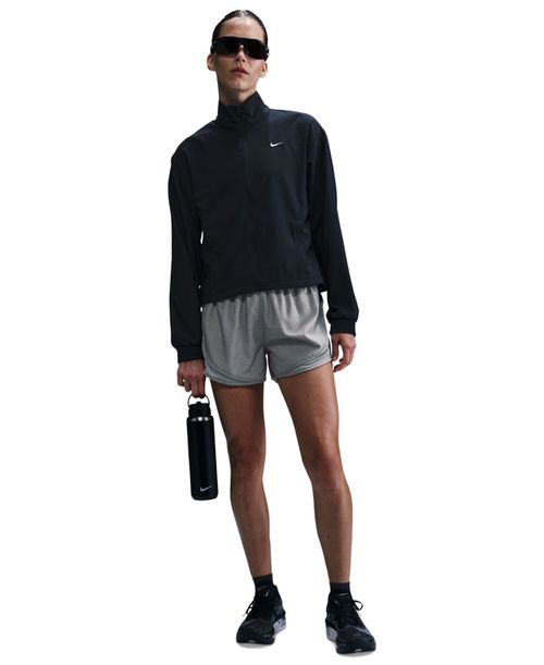 Women's Tempo Dri-fit Mid Rise Brief-Lined Running Shorts - Smkgry/ref