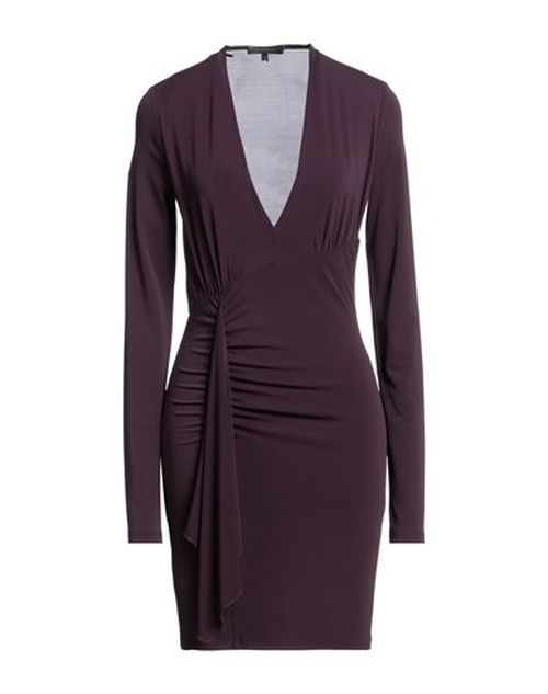 Woman Mini dress Plum Size 2 Acetate, Polyamide, Elastane