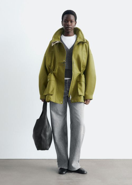 Oversized Utility Jacket -Green L