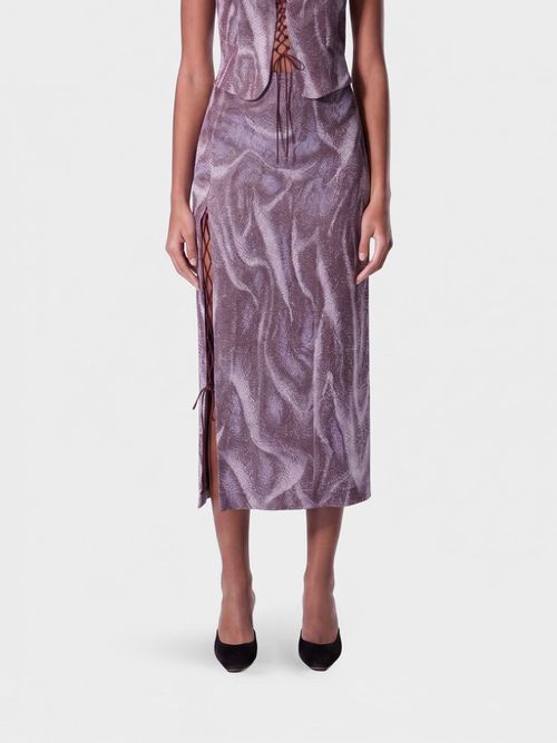 Skirt Woman color Lilac