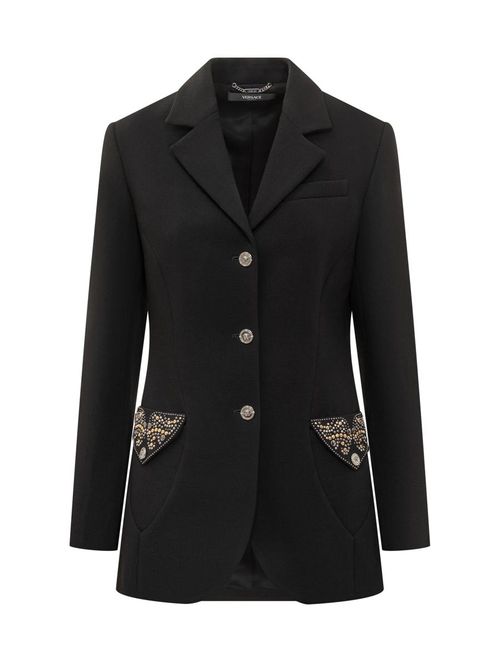 Blazer With Jewel Detailing