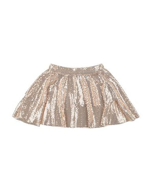 Kid Girl Kids' skirt Gold Size 14 Nylon, Metallic fiber, Elastane