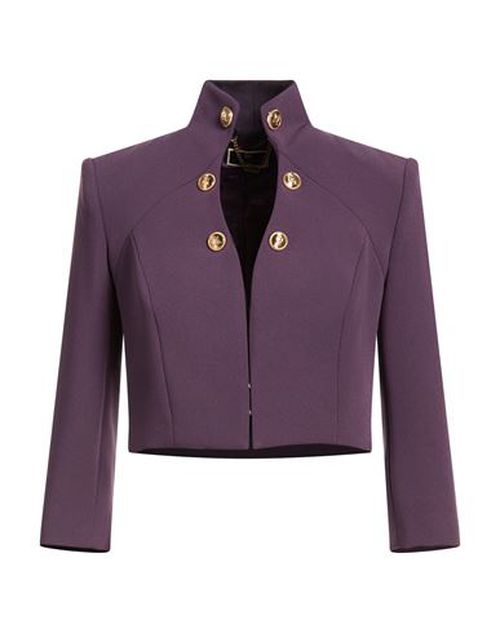 Woman Jacket Dark purple Size 6 Polyester, Elastane
