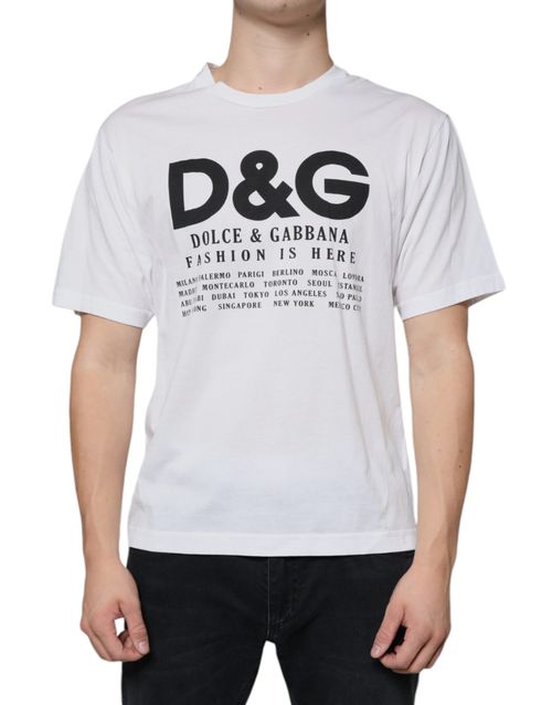 Logo-Print Cotton T-Shirt — White