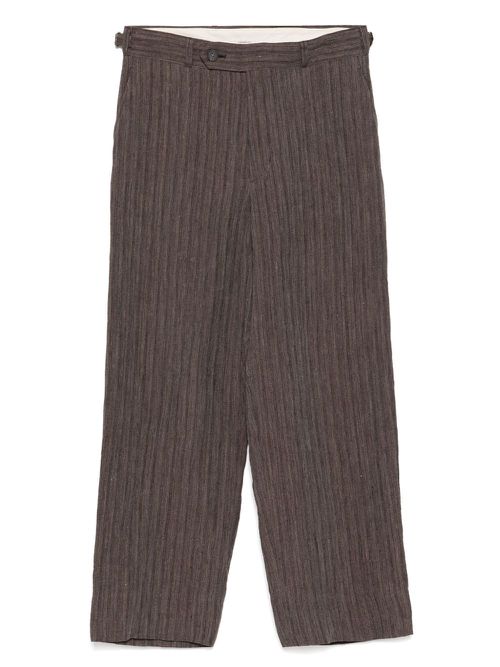 CALMLENCE no pleated wide-leg trousers - Brown