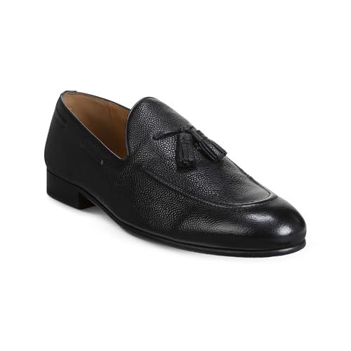 Allen Edmonds Mens Presley Slip On Tassel Loafer Black Leather