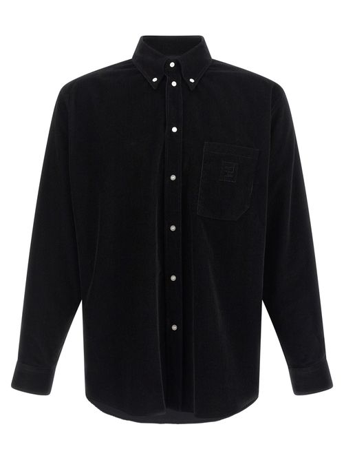 Corduroy Cotton Shirt — Black