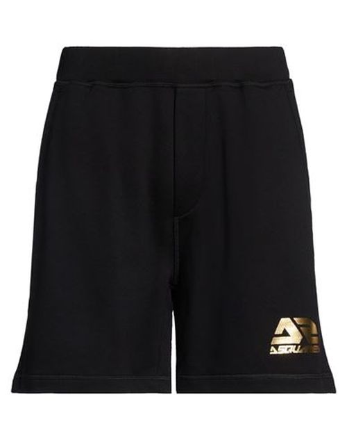 Man Shorts & Bermuda Shorts Black Size XL Cotton, Elastane