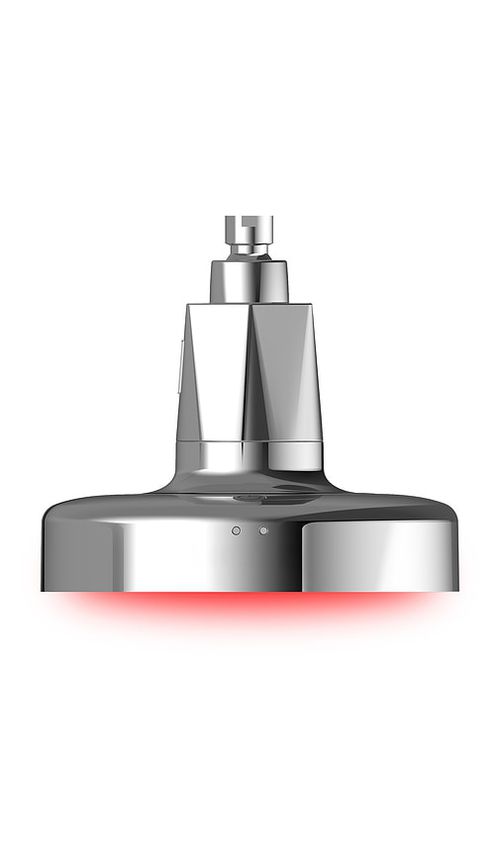 HigherDOSE Red Light Shower Filter in Metallic Silver