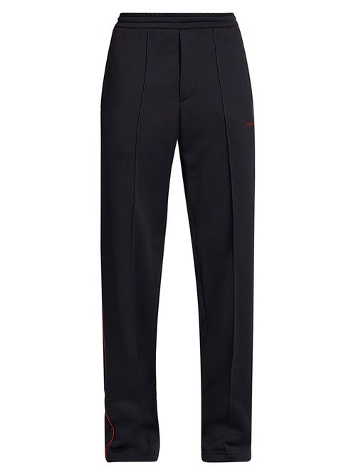 Men's Cotton-Blend Wide-Leg Joggers - Midnight