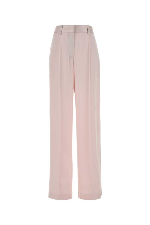 Acetate-Viscose Trousers — Pink