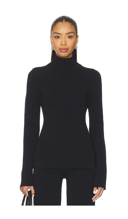 EAVES Clairice Knit Turtleneck in Black. XL also in XXS, XS, S