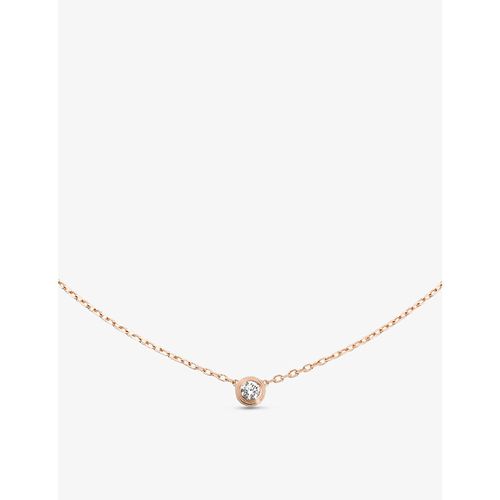 D'Amour Small 18ct Rose-Gold and 0.09ct Diamond Necklace