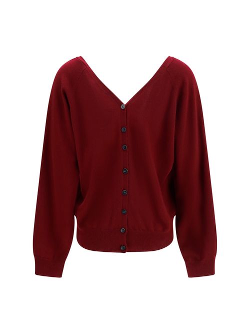 Pure Cashmere Cardigan — Purple