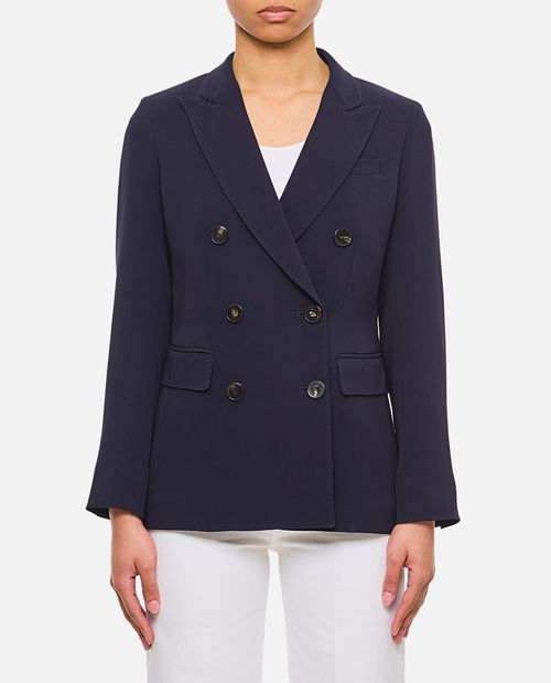 Double-breasted Cady Blazer