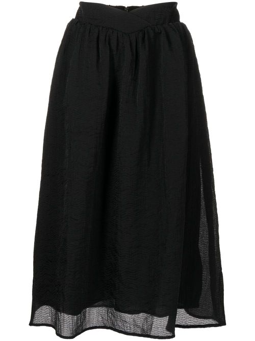 Textured midi skirt - BKX