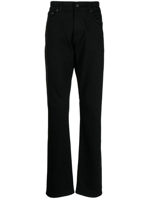 Five-pocket straight-leg trousers - Black