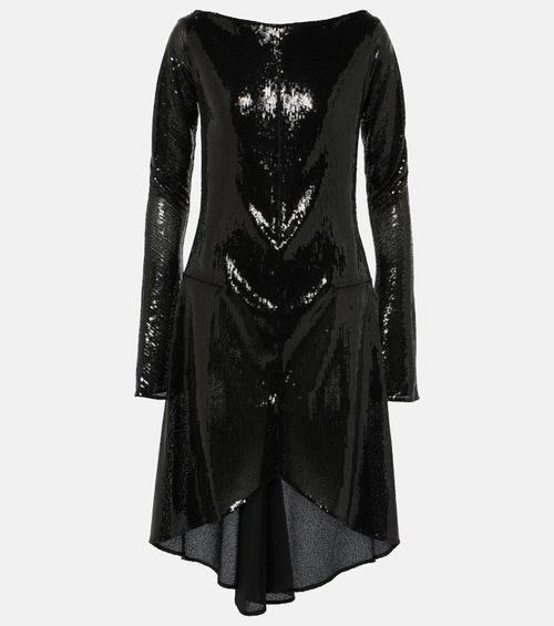 Courrèges Ellipse sequined cutout midi dress
