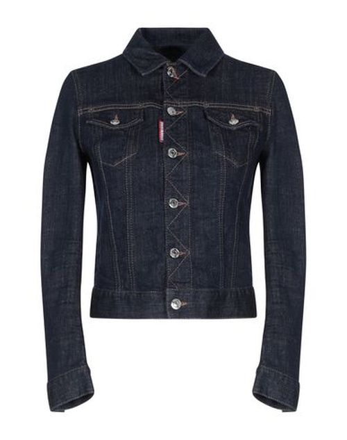 Woman Denim outerwear Blue Size 4 Cotton, Elastane