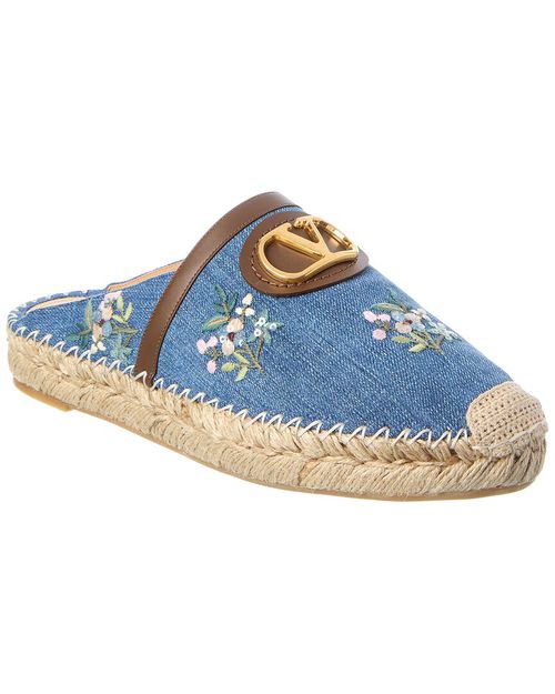 Vlogo Signature Mini Denim Mule