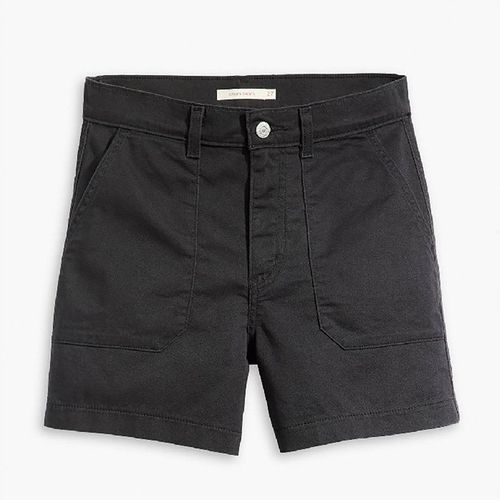 Levi's Womens Levis Utility Shorts in Caviar - Black - 26W