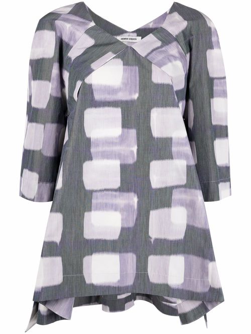 Flux printed blouse - Grey