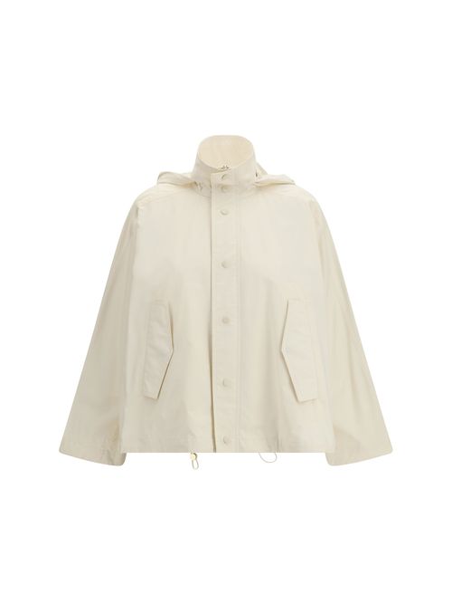 Waterproof Cotton-Blend Raincoat — Beige