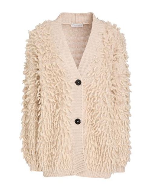 Woman Cardigan Beige Size S Virgin Wool, Silk, Cashmere, Alpaca wool
