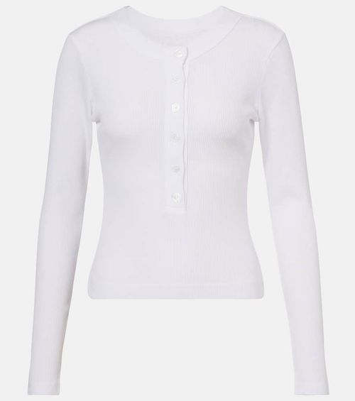 Varra ribbed-knit Henley shirt