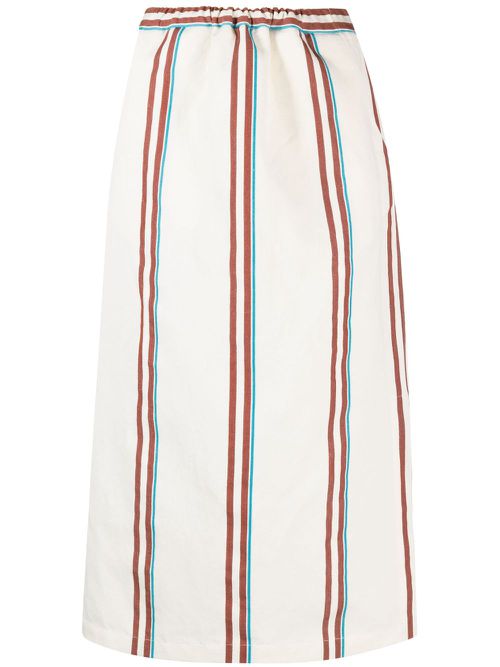 Mott striped skirt - Neutrals