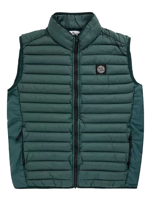 Quilted logo gilet - Green