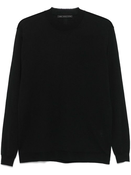 Fine-knit sweater - Black