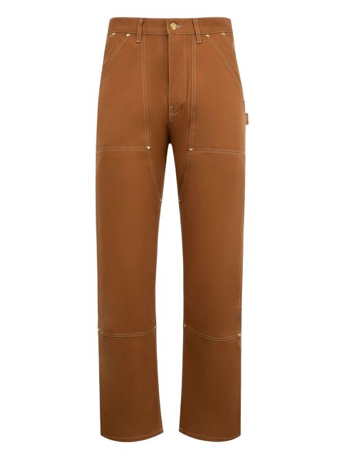 Duck Work stitch-detail cargo pants - Brown
