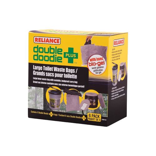 Reliance 341138 Doubledoodie Toilet Bag - Pack of 6
