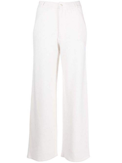 Cashmere-blend tailored trousers - Neutrals