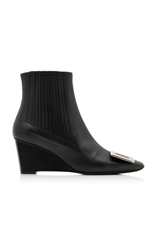 Belle Vivier Wedge Bootie - Moda Operandi