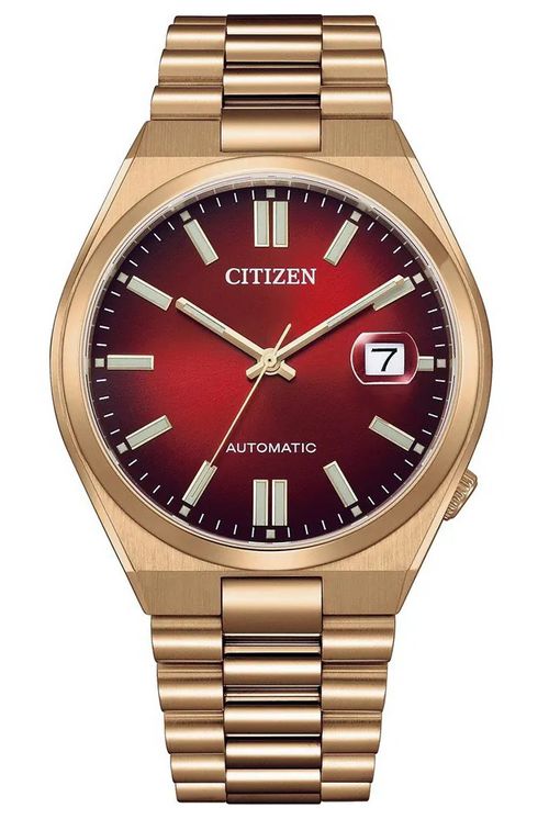 Tsuyosa Automatic Red Dial Watch NJ0153-82X